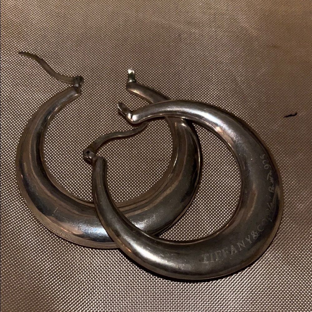 Tiffany & Co. Classic Silver Hoops